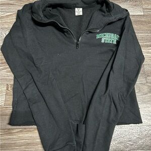 Black Michigan State Quarter-Zip Pullover